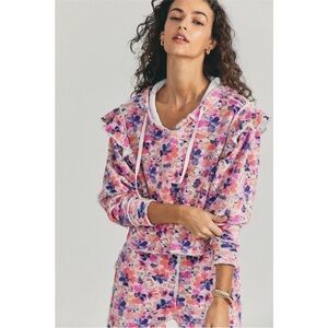 Loveshackfancy Mauve Sunset Matching Hoodie and Jogger Set Small